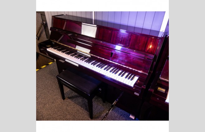 Used Samick Polished Mahogany SU115 Upright Piano - All Inclusive Premium Package (SN:HIK01319) - Image 5